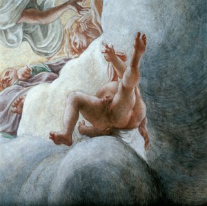Anjo em vôo, detalhe da Assunção da Virgem