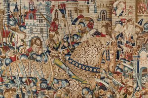 A Guerra de Tróia: A Destruição de Tróia, c.1470 (tapeçaria)
