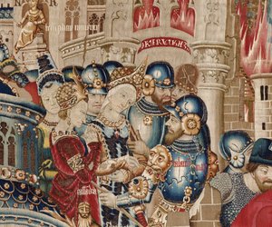 A Guerra de Tróia: A Destruição de Tróia, c.1470 (tapeçaria)
