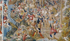 A Guerra de Tróia: A Violação de Helena, c.1470 (tapeçaria)