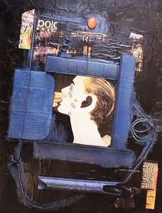 G. C. Riccardi, Sotto chiave, 1980, Técnica mista sobre tela, 130x170, Itália.