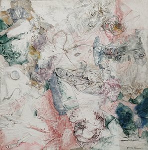 G. C. Riccardi, Composizione n.1, 1998, Gemischte Technik, 125x125, Arpino, Stiftung Umberto Mastroianni, Itália.
