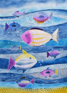 Nove peixes pequenos