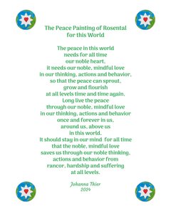 A pintura da paz de Rosental para este mundo de Johanna Thier