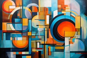Um desenho em espiral, composição abstrata, harmonia e equilíbrio, impressões em tela grande de F. Abderrahim