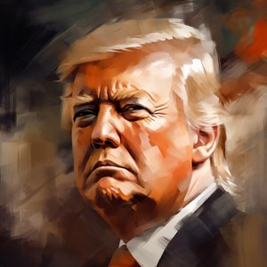 Retrato de Donald Trump, decoração de parede | impressão a pedido de F. Abderrahim