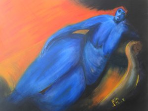 A mulher azul