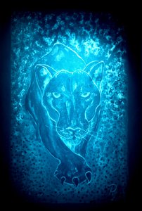 A pantera - azul de RosaLi