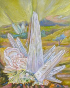 Paisagem com cristal