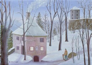 Mönchsberg Gasse 13 no inverno