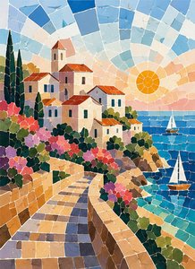 Sonhos mediterrânicos em mosaico