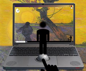 O encontro do mundo e da terra (da série Windows) de Alexander Eibach