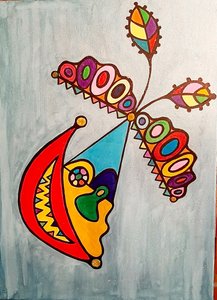 Humor em tempos sombrios de Steffi_Seiler_Art