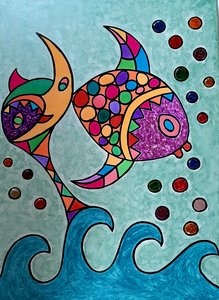 Peixe-lua de Steffi_Seiler_Art