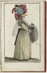 Cabinet des Modes ou Les Modes Nouvelles, 15 de Março de 1786, pl. I