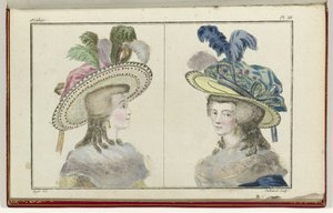 Cabinet des Modes ou New Modes, 1 de agosto de 1786, pl. III
