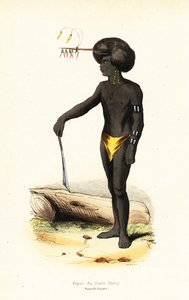 Homem Papua de Dory Harbour, Papua Ocidental de AC AC