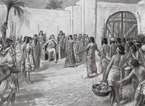 Julgamento perante Hammurabi (litografia) de A.C. Weatherstone