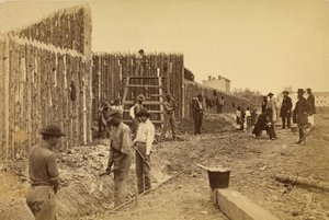 [Paliçada construída pelo General Haupt para proteção da propriedade do Governo, Orange  Alexandria R.R., Alexandria, Virigina]