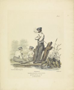 Soldado em equipamento de quartel, 1820-1825
Infantaria holandesa. Soldado em equipamento de quartel (título sobre o objecto)
Fatos militares do Reino dos Países Baixos. Dedicado a Sua Excelência Willem van Bylandt (título da série sobre o objecto)