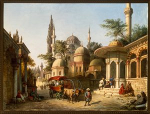 Vista de uma mesquita em Istambul de A. Finke