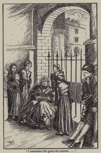 Ilustração de The Essays of Elia de Charles Lamb (litho)
