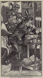 Ilustração de The Essays of Elia de Charles Lamb (litho)