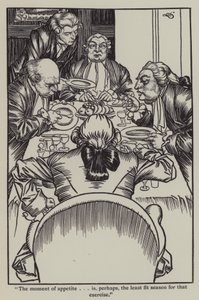 Ilustração de The Essays of Elia de Charles Lamb (litho)