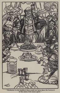 Ilustração de The Essays of Elia de Charles Lamb (litho)