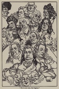 Ilustração de The Essays of Elia de Charles Lamb (litho)