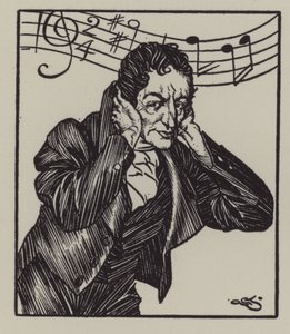 Ilustração de The Essays of Elia de Charles Lamb (litho)