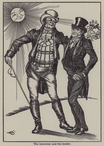 Ilustração de The Essays of Elia de Charles Lamb (litho)