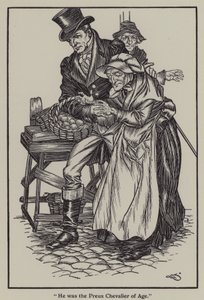 Ilustração de The Essays of Elia de Charles Lamb (litho)