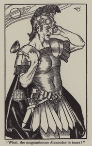 Ilustração de The Essays of Elia de Charles Lamb (litho)
