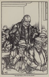 Ilustração de The Essays of Elia de Charles Lamb (litho)