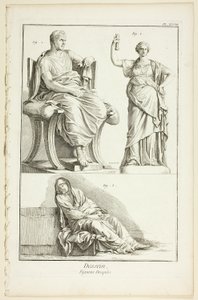 Desenho: Figuras drapeadas, de Encyclopédie