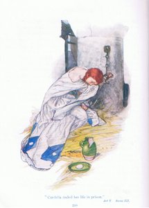 Cordelia terminou sua vida na prisão (King Lear), de Tales from Shakespeare pub. por Ward Lock & Co Ltd