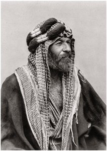 Um sheik árabe, Iraque, 1925