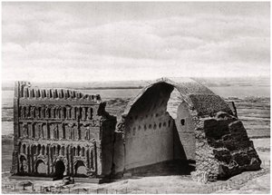 O Taq-i Kisra do ar, Ctesiphon, Iraque, 1925