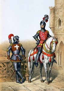 Capitão dos arqueiros em Paris e um cavaleiro, século 15, 1887