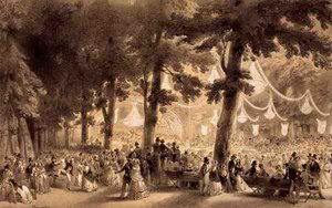 Vista da Orquestra e do Salão de Baile do Parque d