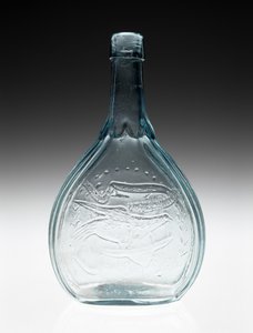 Frasco Figurado, c. 1866-1874 (vidro sem chumbo) de A. R. (attr.to) Samuels