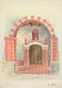 Desenho de restauração de A. Regli