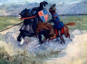 Bruce ergueu seu machado de batalha no ar ..., 1314, 1905