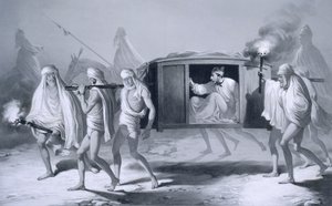 Pós-crise ao estilo indiano no Punjab entre Loudiana e Amritsar, 1859.