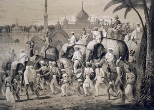 Lucknow, a rua principal, de 