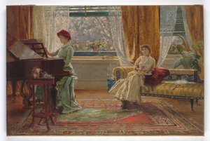 Um interior com duas senhoras, 1880