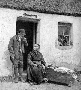 À espera do médico em Galway, Irlanda, 1922.