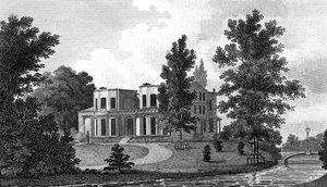 Lord Nelsons Villa em Merton, século XIX. de A Warren