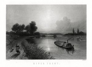 O rio Trent, Inglaterra, 1883.